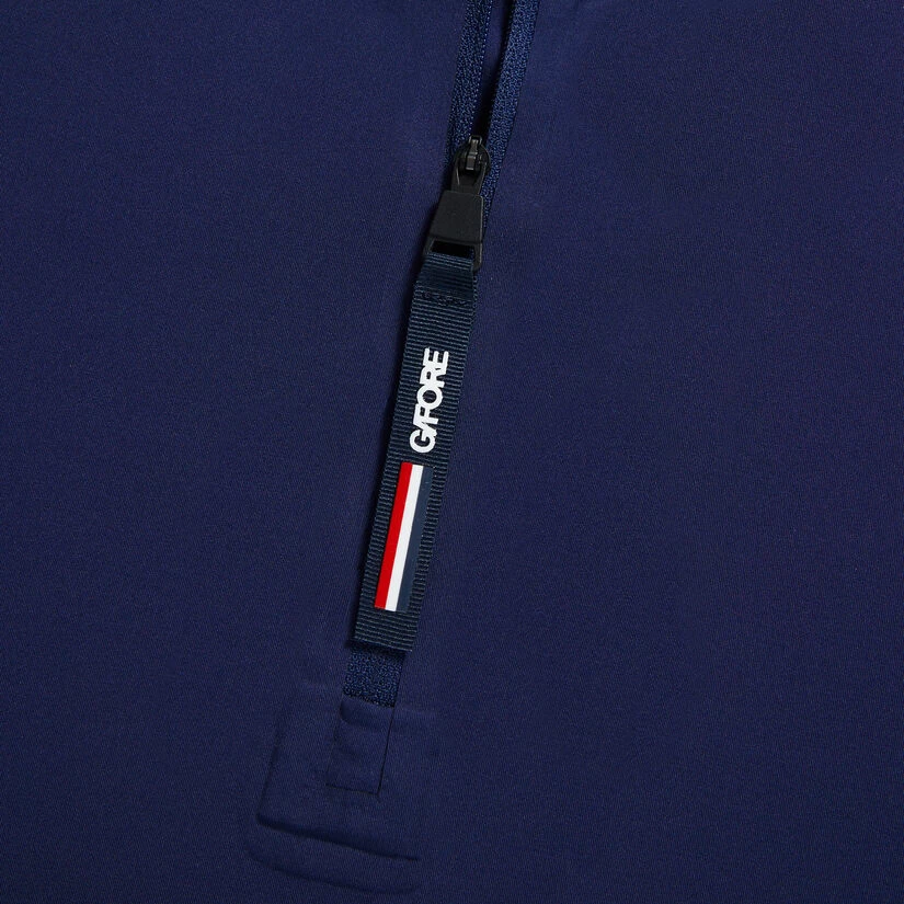 TECH NYLON SHORT SLEEVE OPS QUARTER ZIP HOODED SLIM FIT PULLOVER - Image 7