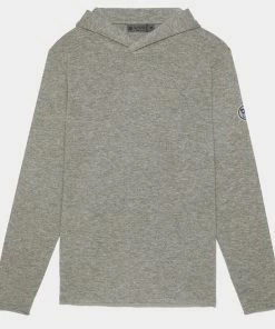 CASHMERE BLEND SLIM FIT HOODED PULLOVER SWEATER