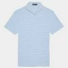 FEEDER STRIPE MODERN SPREAD COLLAR TECH PIQUÉ SLIM FIT POLO