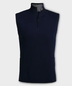MERINO WOOL TECH-LINED DUNES SLIM FIT VEST