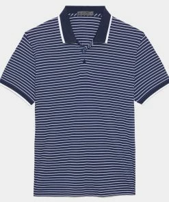 PERFORATED STRIPE POLO
