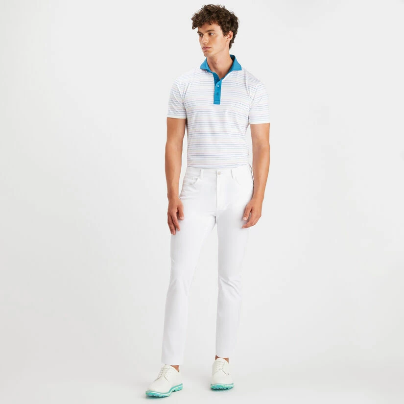 MULTI STRIPE TECH JERSEY SLIM FIT POLO - Image 4