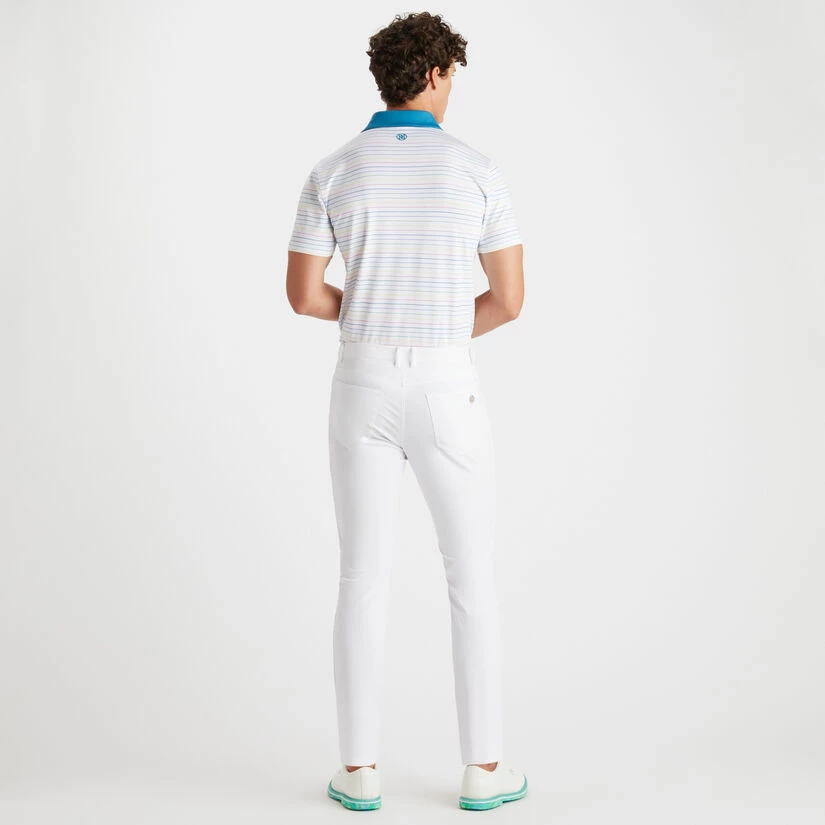 MULTI STRIPE TECH JERSEY SLIM FIT POLO - Image 5