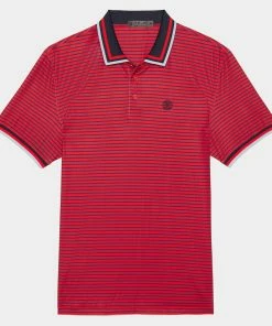 SKULL & T'S 3D TECH JERSEY SLIM FIT POLO