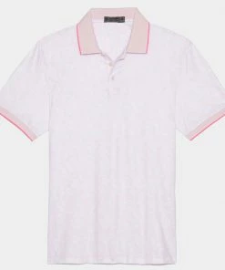 BLOSSOM RIB COLLAR TECH JERSEY SLIM FIT POLO