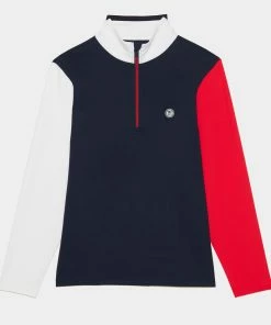 DAYTONA COLOUR BLOCK TECH INTERLOCK SLIM FIT PULLOVER