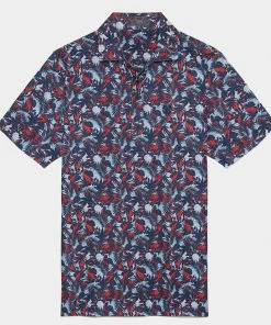 PALM FRONDS TECH PIQUÉ SLIM FIT POLO