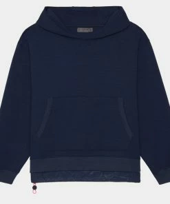 DOUBLE KNIT SPACER JERSEY SLIM FIT HOODIE