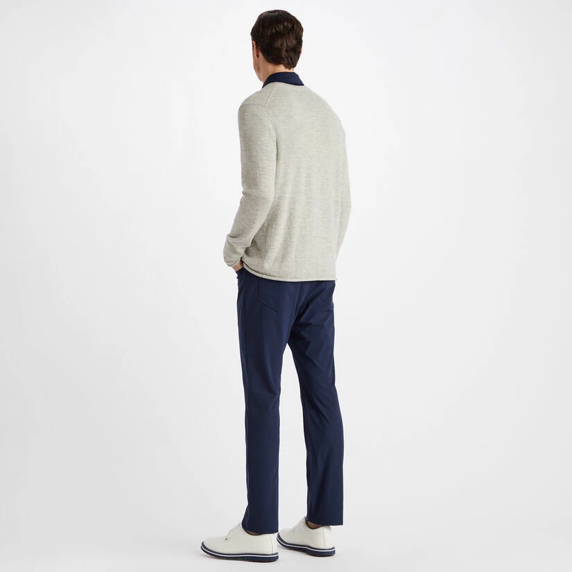 CONTRAST V NECK SLIM FIT CASHMERE SWEATER - Image 5