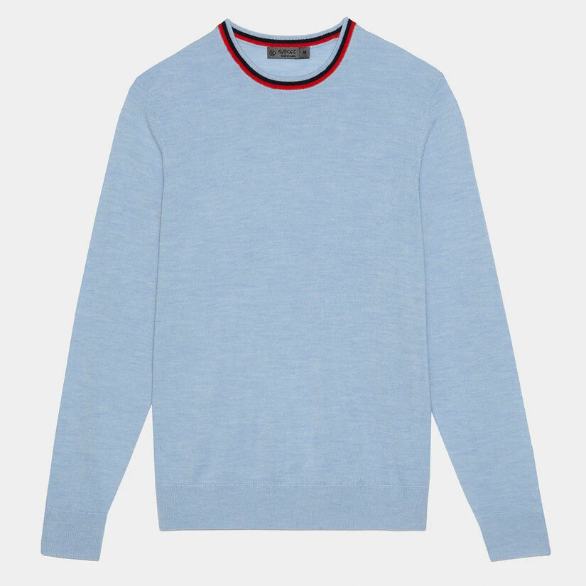 MERINO WOOL SLIM FIT CREWNECK SWEATER