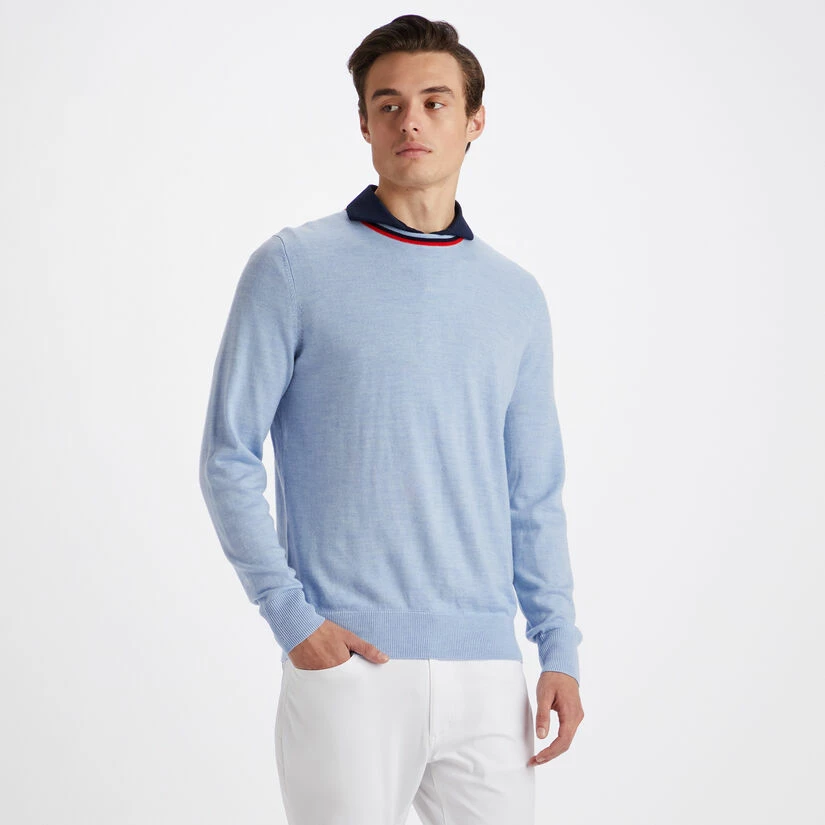 MERINO WOOL SLIM FIT CREWNECK SWEATER - Image 3