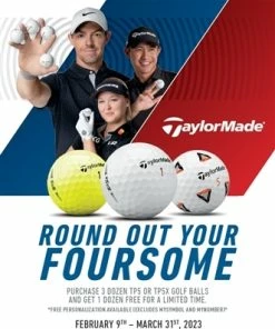 TaylorMade TP5 Or TP5x Personalization Offer - BUY 3 GET 1 FREE