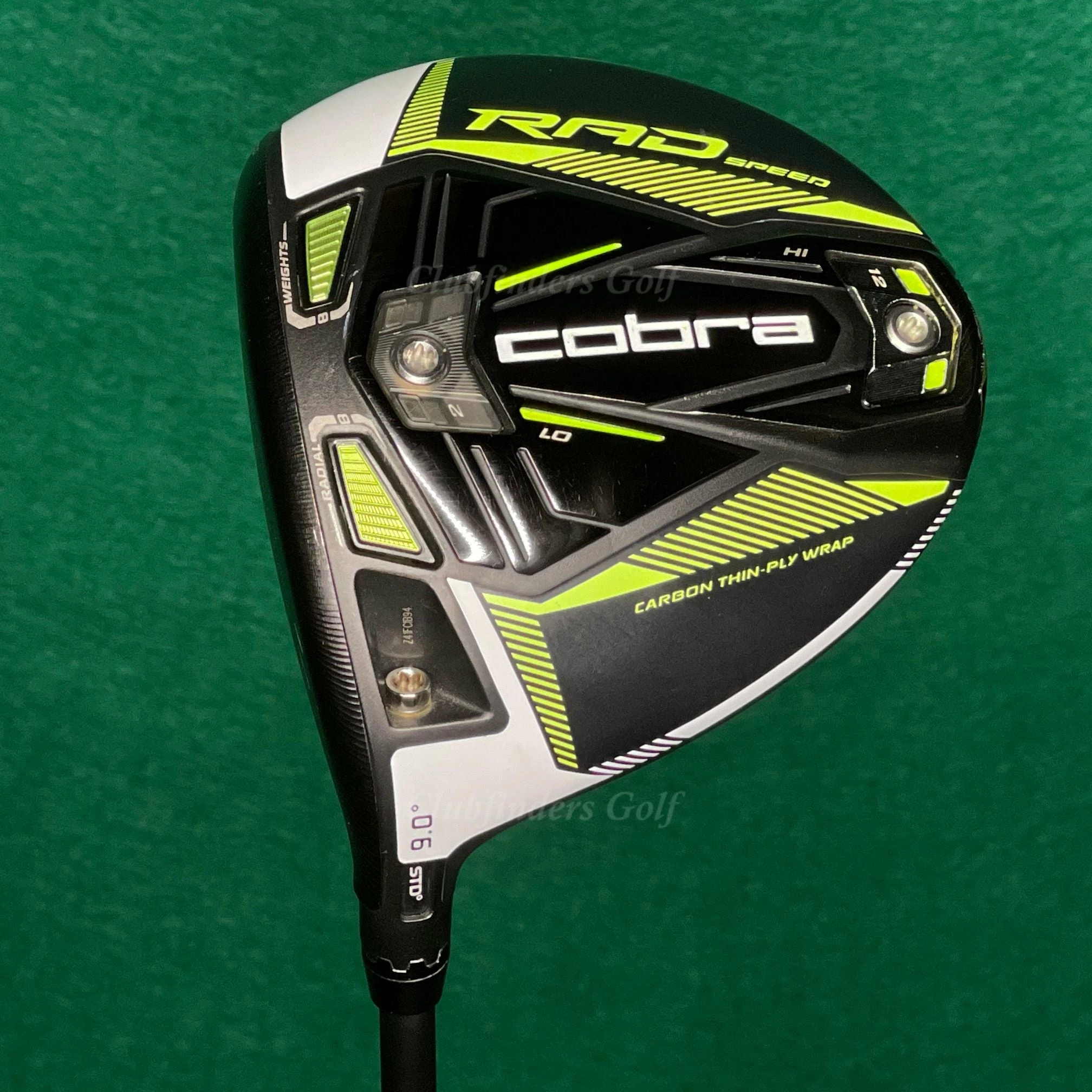 LH Cobra King RAD Speed 9° Driver Fujikura Motore X F1 6-X Graphite Extra Stiff