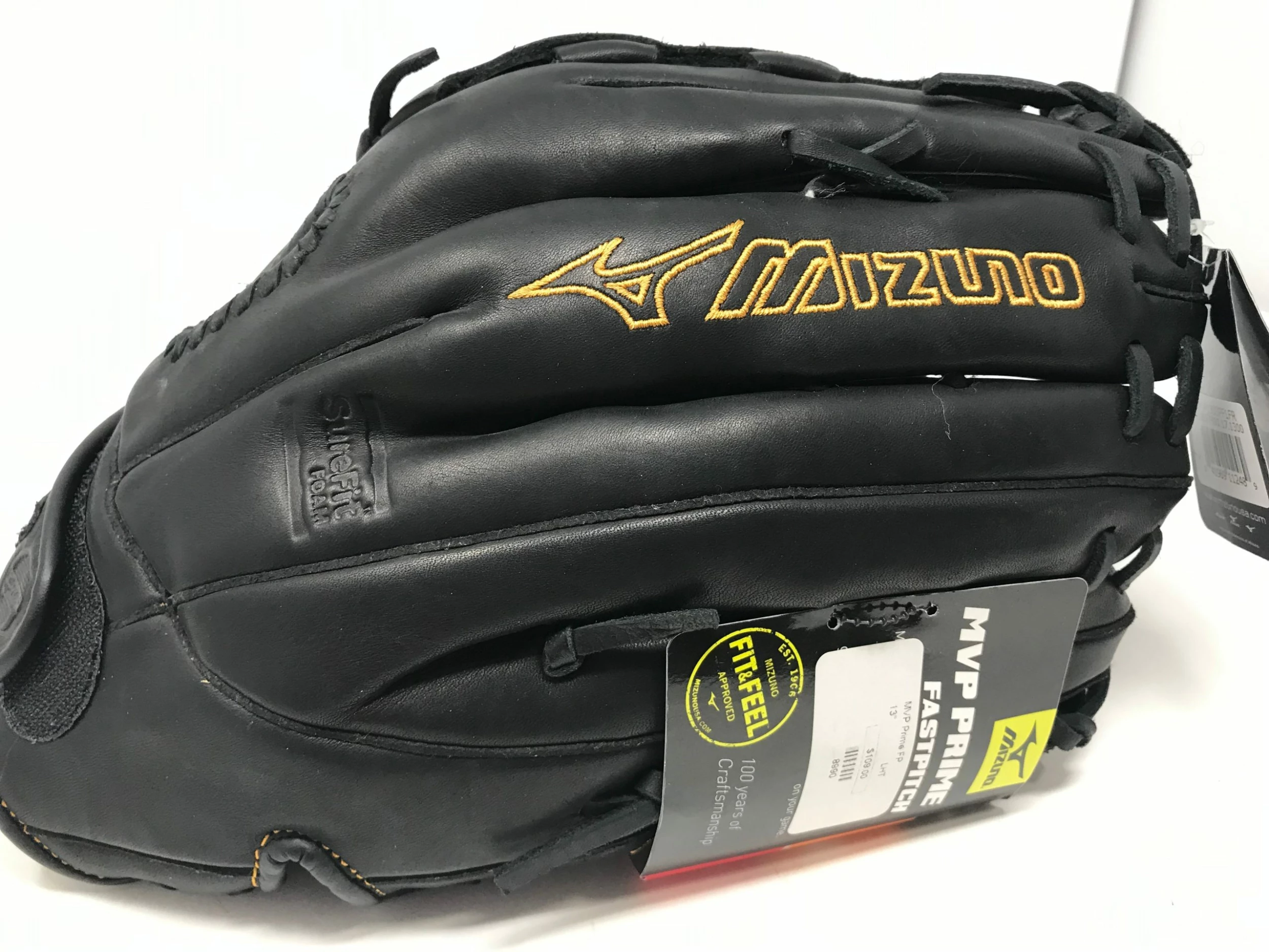 New Mizuno GMVP1300PF1 MVP Prime Fastpitch Softball Glove GMVP 13" LHT Black - Image 3