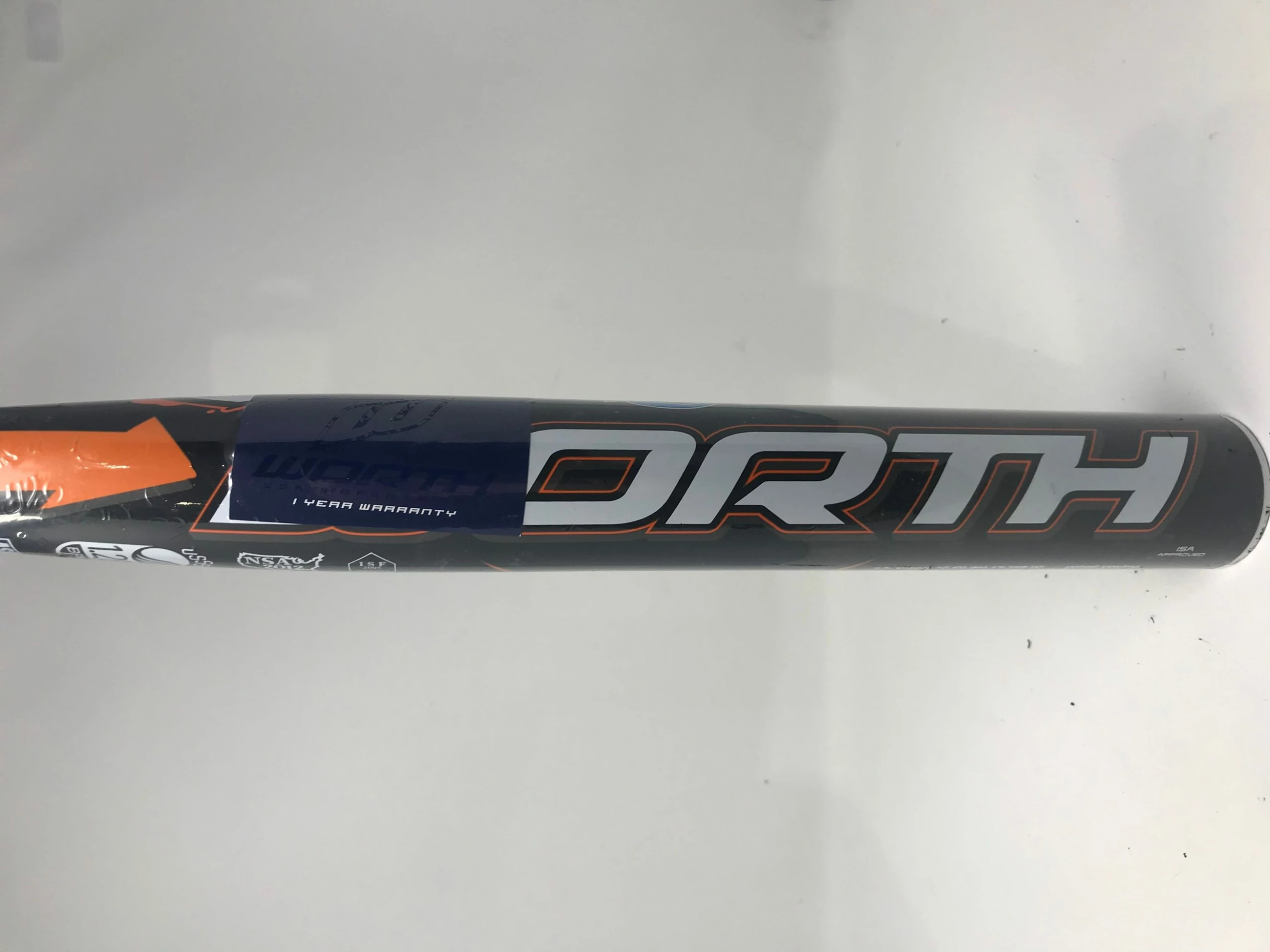 New Other Worth Sick 454 33/23 Fastpitch Softball Bat Black/White/Orange 2 1/4" - Image 2