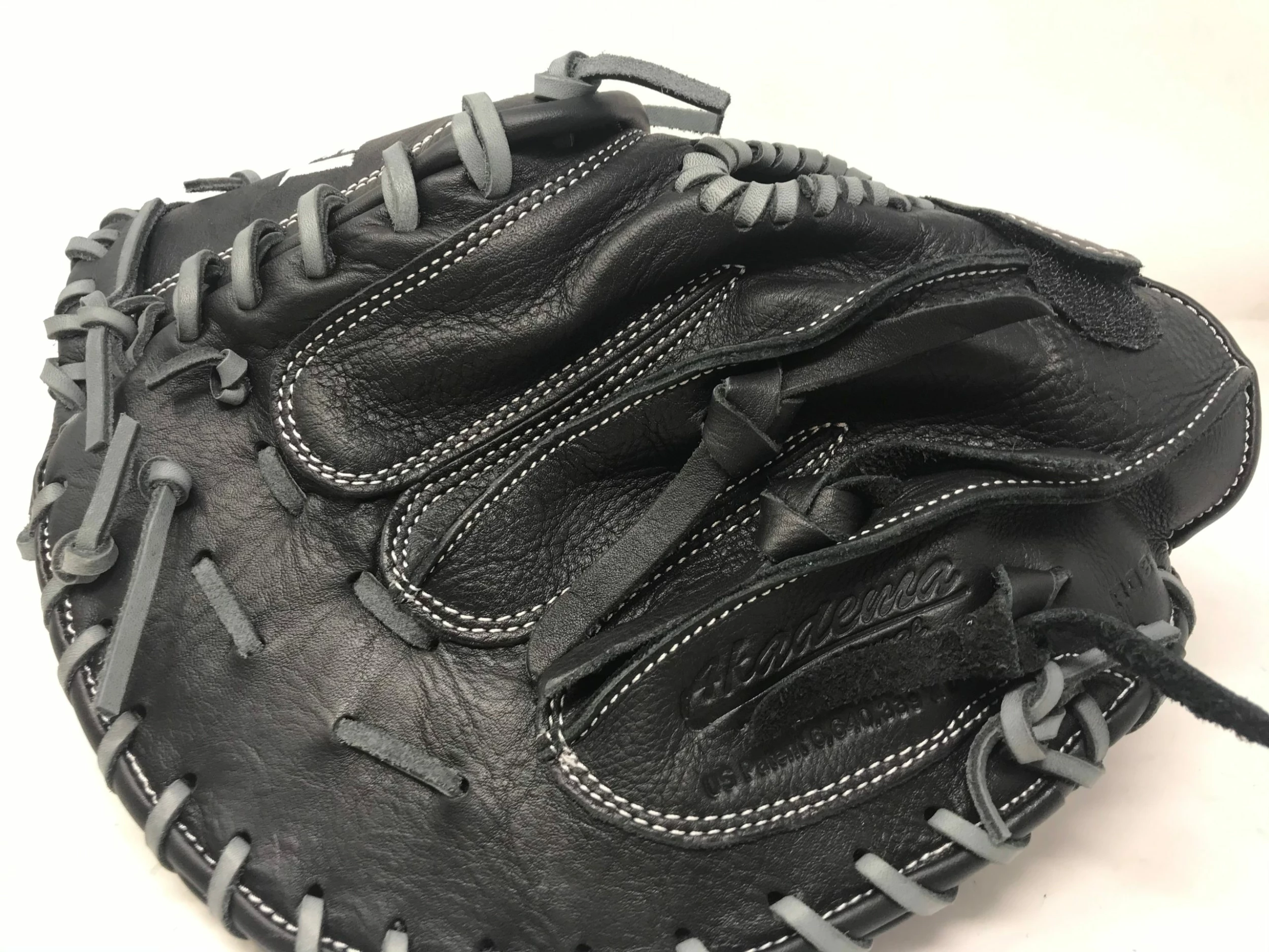 New Other Akadema Design Series 34" Faspitch Softball Catcher's Mitt Black/Gray - Image 2
