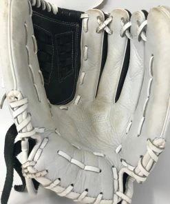 Used Mizuno 12'' Supreme Series Fastpitch Softball Glove 2021 RHT Black/White