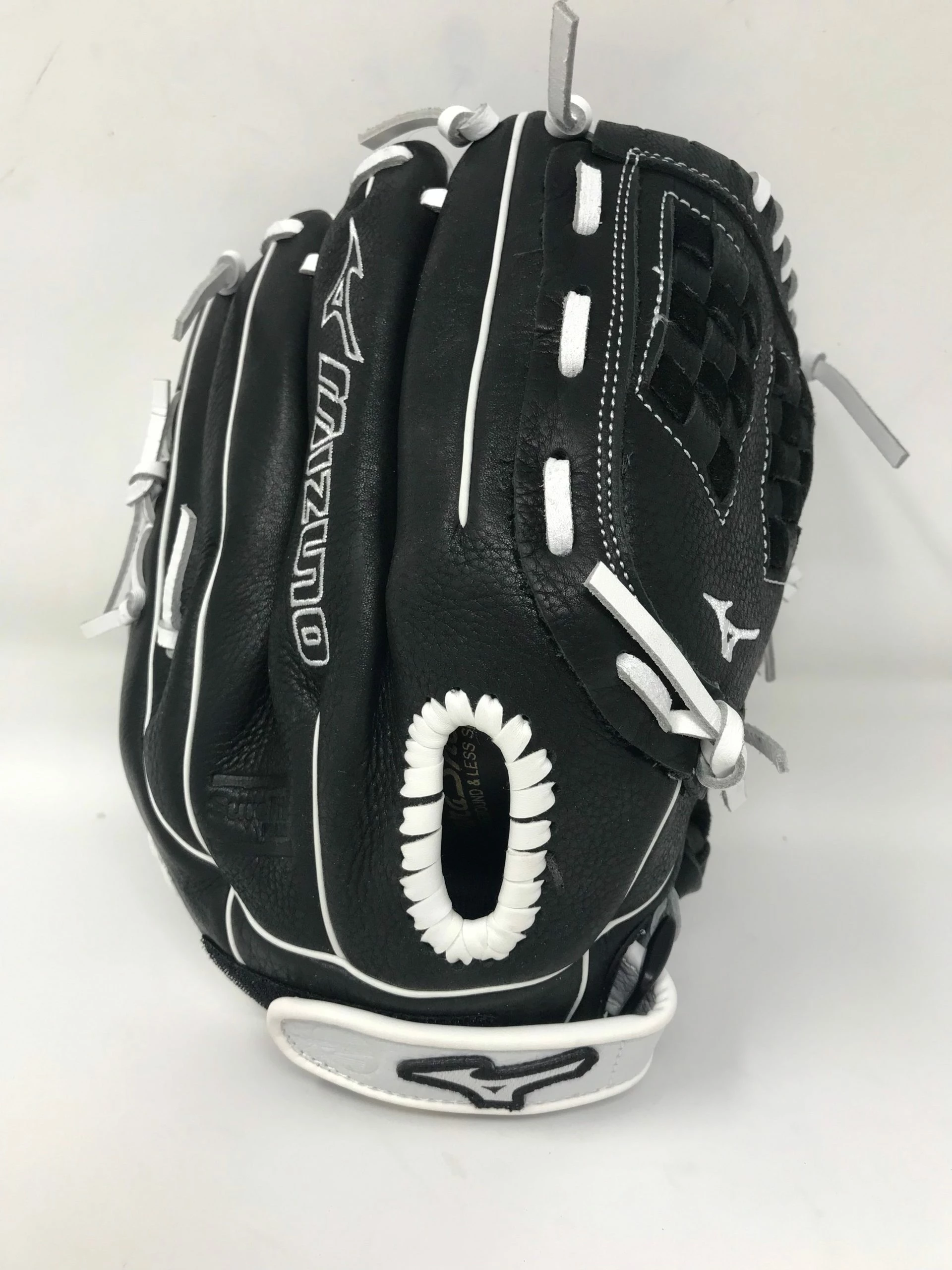 New Mizuno 12'' Supreme Series Fastpitch Softball Glove 2021 RHT Black/White - Image 4