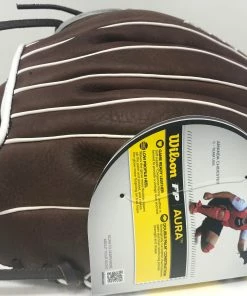 New Wilson Aura Fastpitch Softball Glove Series LHT 12 Inch Gray/Brown