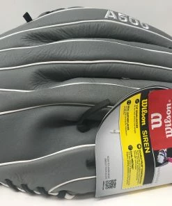 New Wilson Siren A500 AO5LF18125 12.5 Inch LHT Softball Glove Gray/Black