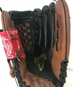 New Rawlings Renegade Series RS1300 Softball Glove RHT 13 Inch Black/Brown