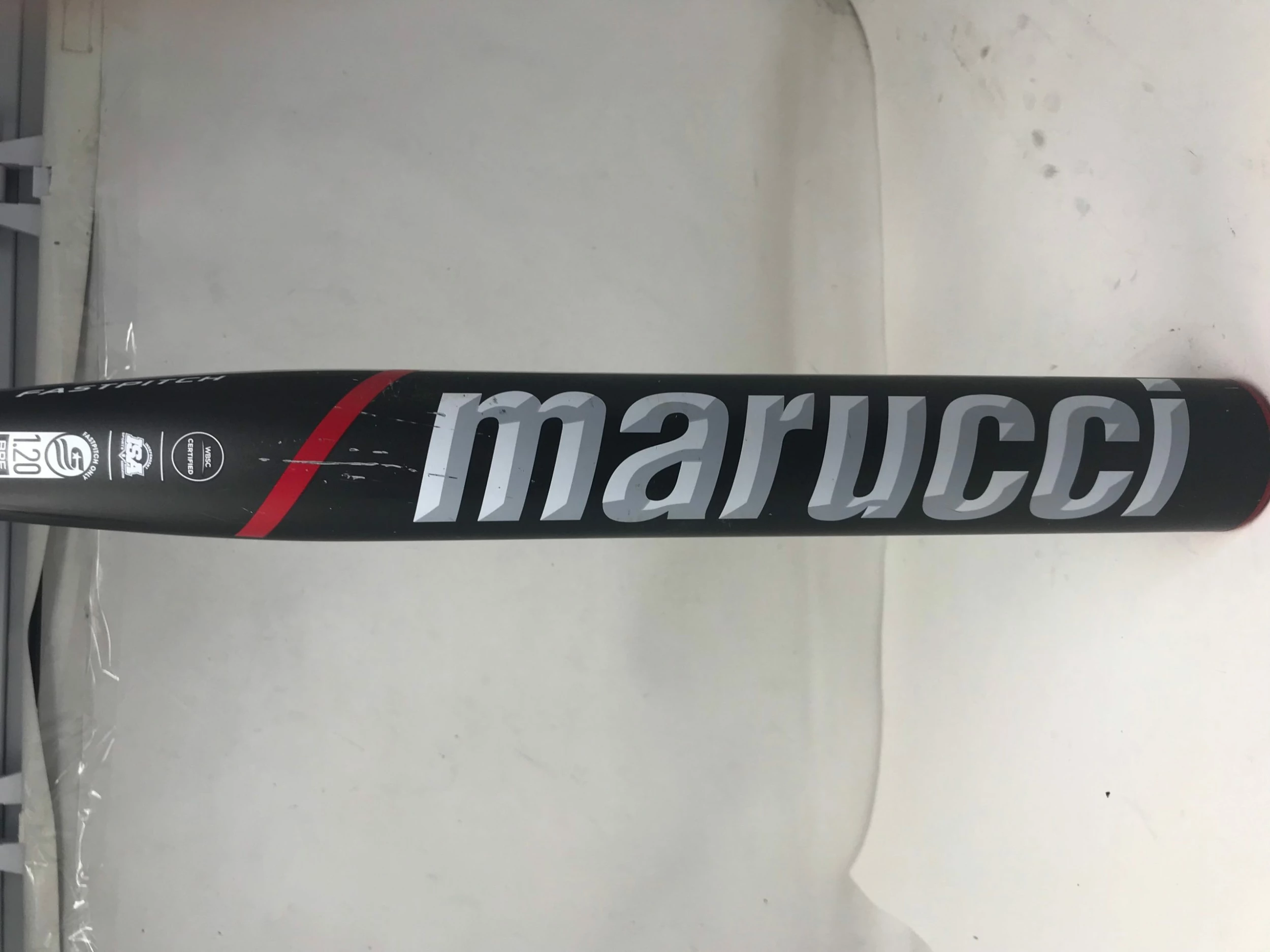 Used Demo Marucci ECHO Composite Fastpitch Bat, 2 1/4" Barrel 33/22 Black/Red - Image 2