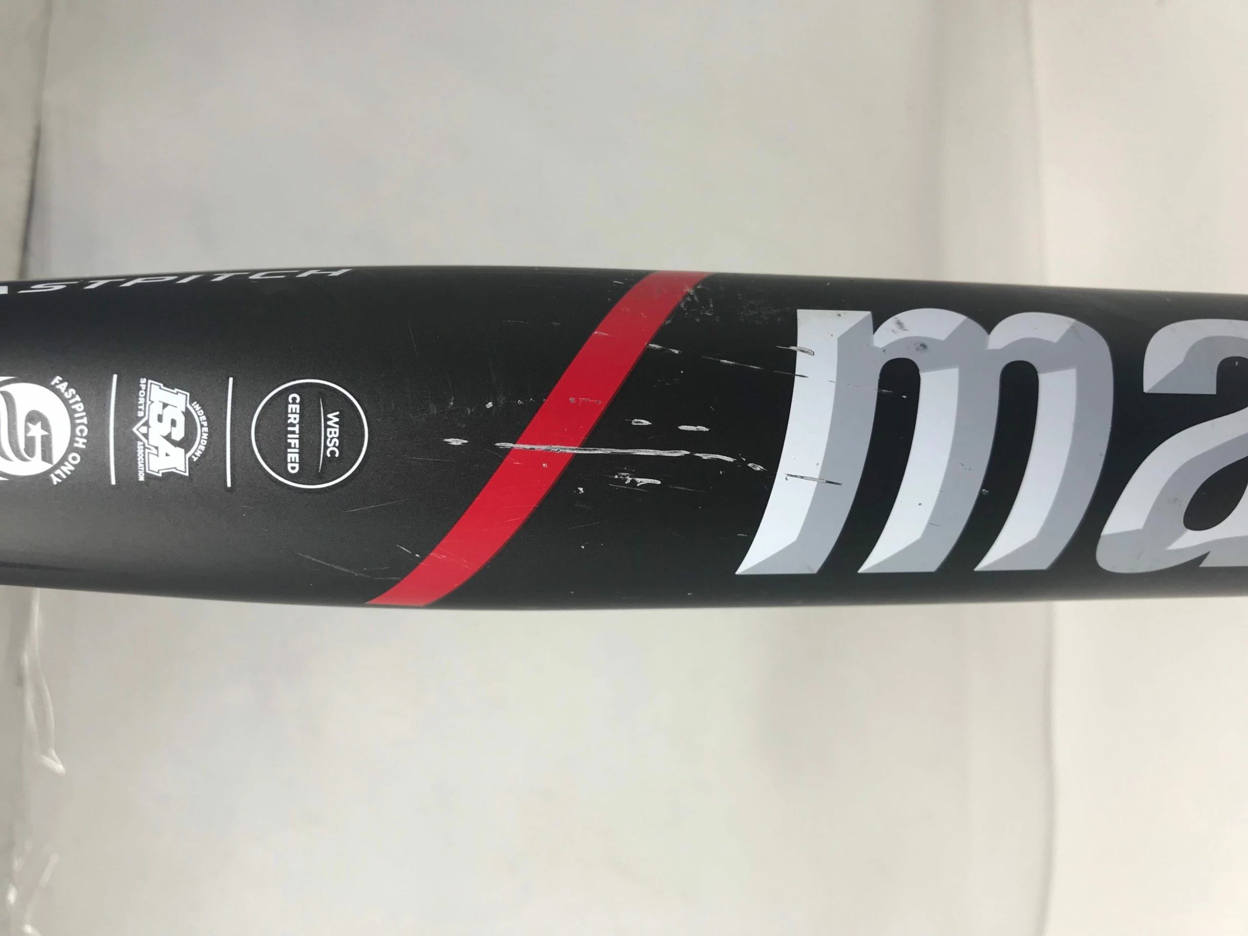 Used Demo Marucci ECHO Composite Fastpitch Bat, 2 1/4" Barrel 33/22 Black/Red - Image 3