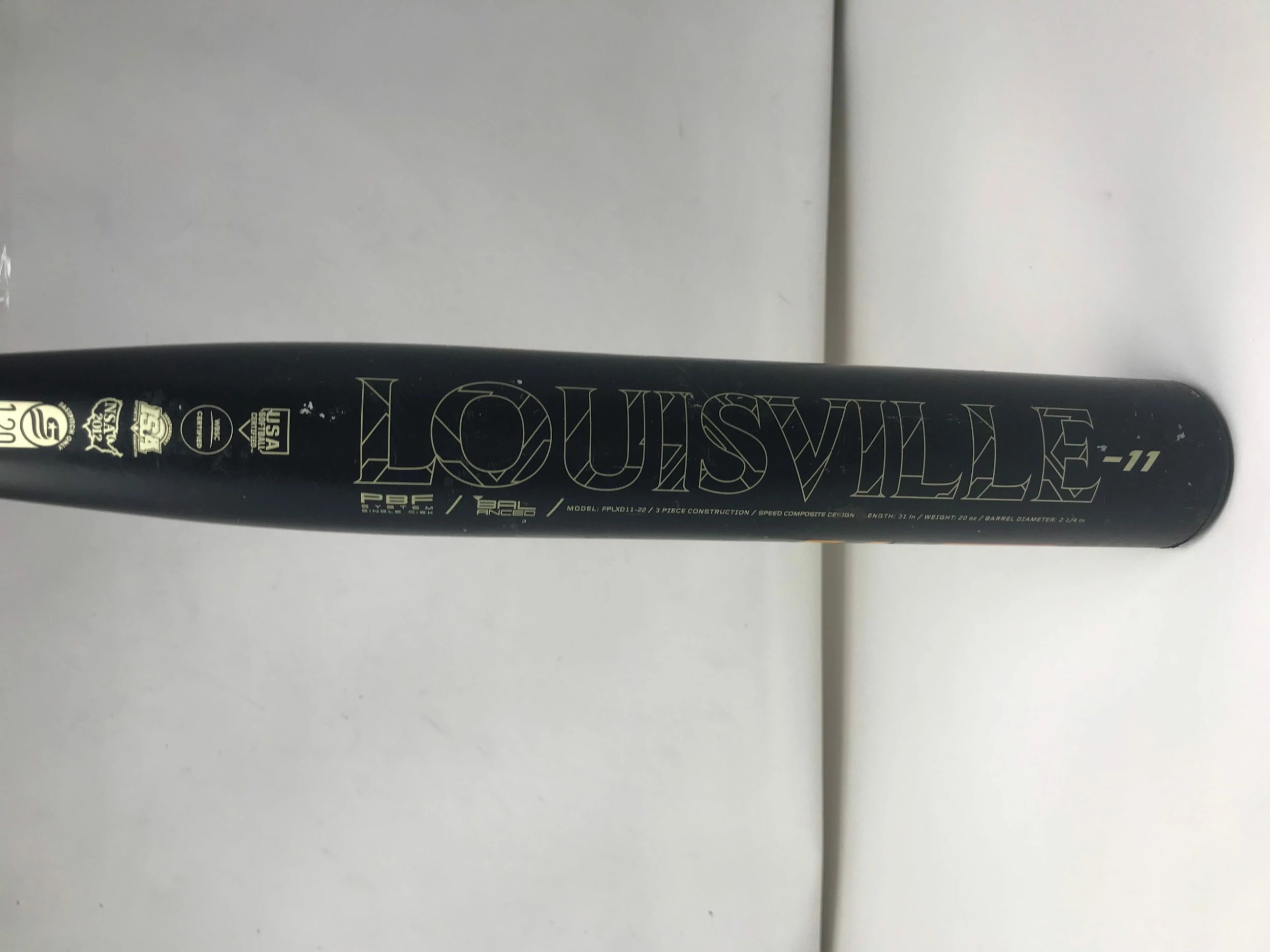 Used Louisville Slugger 2022 LXT Fastpitch Softball Bat Series Black/Red 31/20 - Image 2