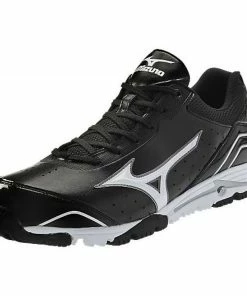 New Mizuno Speed Trainer 4 320426 Mens 9 Baseball Shoes Black/Wht Turf