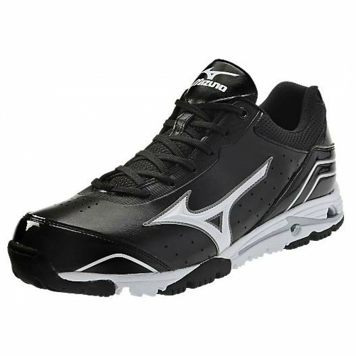New Mizuno Speed Trainer 4 320426 Mens 13 Baseball Shoes Black/Wht Turf