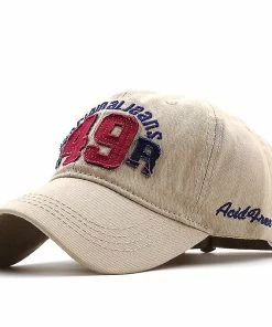 Qian Women's Men's Unisex Outdoor Cotton Cap Quality Embroidered Unisex Fishing Baseball Cap Adjustable For Summer Male Hats