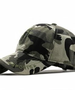 Qian Army Camouflage Male Baseball Cap Men Embroidered Sport Caps Outdoor Sports Tactical Dad Hat Casual Hunting Hats