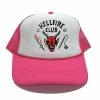 Unbranded Hellfire Club Hats Baseball Cap Pink