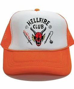 Unbranded Hellfire Club Hats Baseball Cap Orange