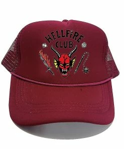 Unbranded Hellfire Club Hats Baseball Cap Rose Red