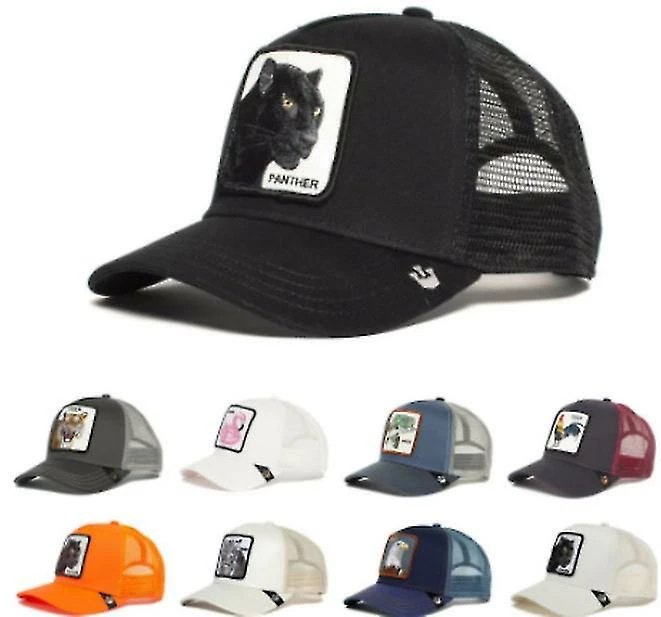 Unbranded Panther Mesh Cap Animal Farm Trucker Baseball Cap Dad Hat Snapback Wolf Tiger Outdoor Beast Paradise Toucan Capsab - Image 2