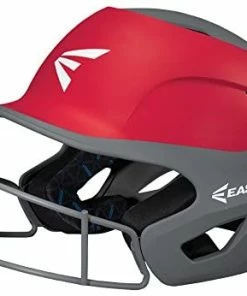 New Other Easton Prowess Fastpitch Softball Helmet Two Tone M/L Mask Matte Red/Gray