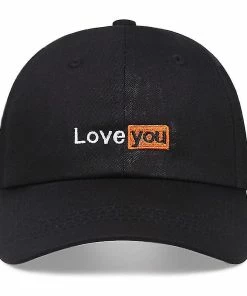 Unbranded Newest Love You Baseball Cap Four Seasons Outdoor Sun Cap Cotton Snapback Women Men Embroidery Dad Hat