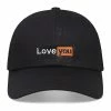 Unbranded Newest Love You Baseball Cap Four Seasons Outdoor Sun Cap Cotton Snapback Women Men Embroidery Dad Hat A