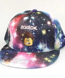 Unbranded Cartoon Roblox Hat Game Starry Flat Brim Baseball Cap 1
