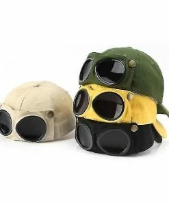 Unbranded Aviator Hat Personality Glasses Baseball Cap Sunglasses Cap Costume Hats Unisex