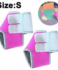 Unbranded 2 Pcs Kids Child Adjustable Non Slip Ankle Tendon Compression Brace