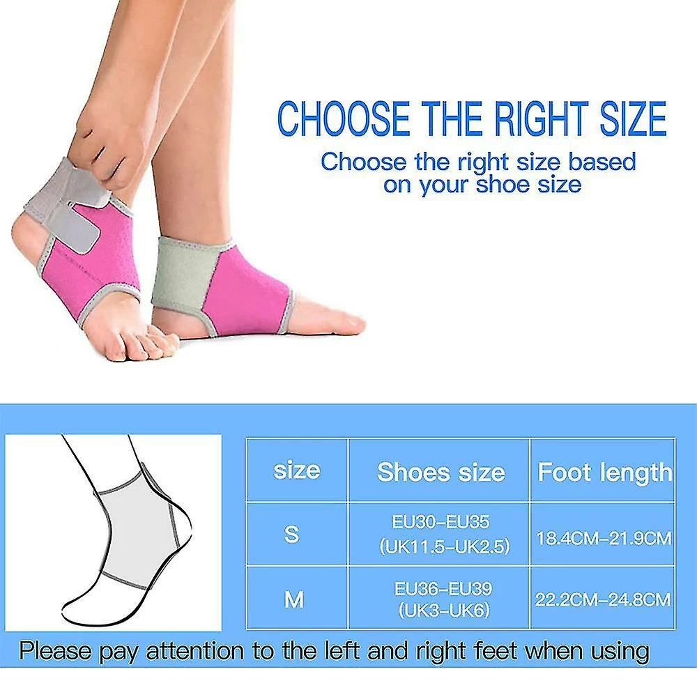 Unbranded 2 Pcs Kids Child Adjustable Non Slip Ankle Tendon Compression Brace - Image 5