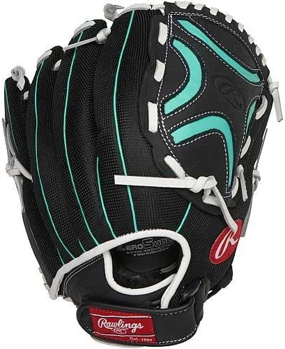 New Rawlings Champion Lite Youth Fatchpitch Softball Glove Series 12.5In RHT Blk/Gr - Image 3