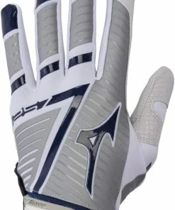 New Mizuno F-257 Women's Softball Batting Glove Large Black/Gray/Navy
