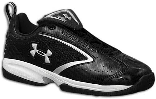 New Under Armour UA Bomber Turf Trainer Mens Size 13.5 Blk/Slvr Baseball Shoes