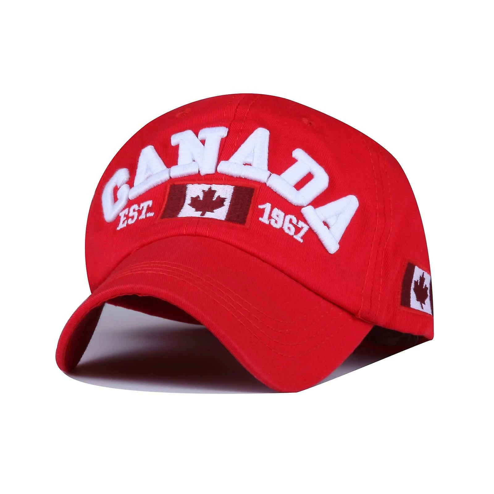 Cold Frost Hip-hop Wind Shade Canadian English Embroidered Baseball Hat Korean Version Men's And Women's Peaked Cap