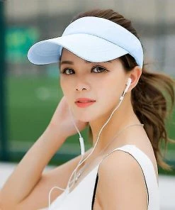 Unbranded Fashion Men Women's Sun Hat Girls Hat Beach Sunhat Sport Headband Classic Adjustable Sun Sports Visor Baseball Cap