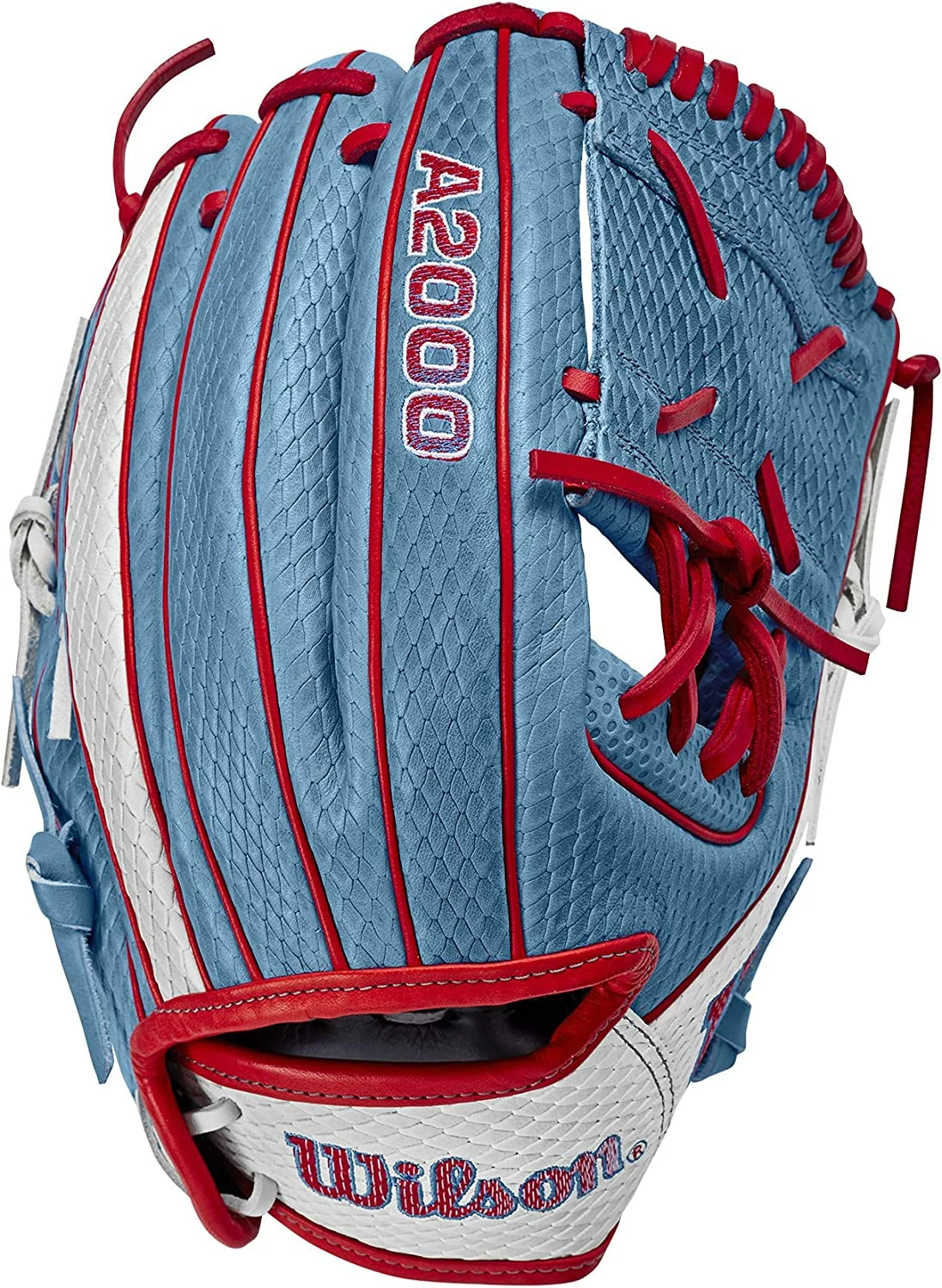 New WILSON 2022 A2000 Fastpitch Softball Glove Series RHT Red/White/Blue - Image 2