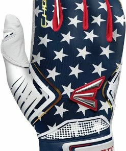 New Easton Ghost Fastpitch Softball Batting Glove Series Women's Large Rd/Wh/Bl